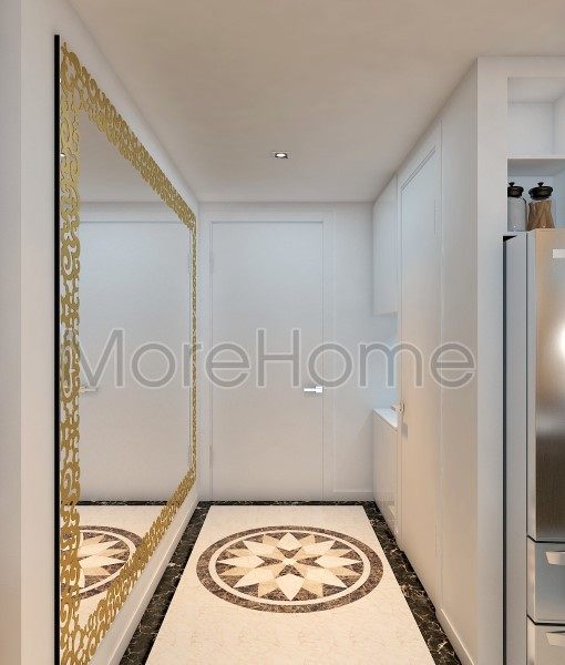 Đá ốp sàn hoa văn căn hộ Lexington